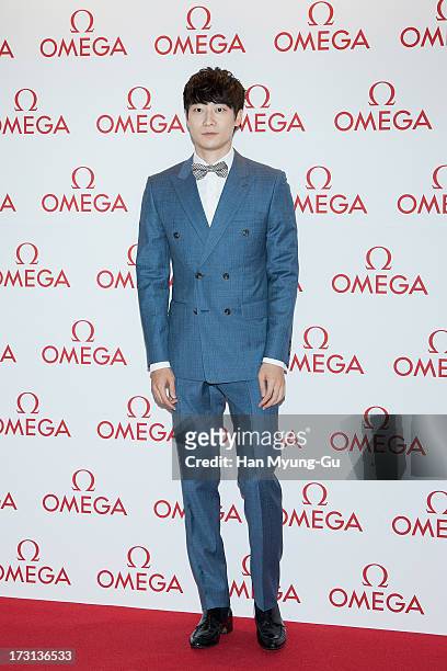 South Korean pianist, Jeon Yoon-Han attends the 'OMEGA' Co-Axial Movement Exhibition at Beyond Museum on July 8, 2013 in Seoul, South Korea.