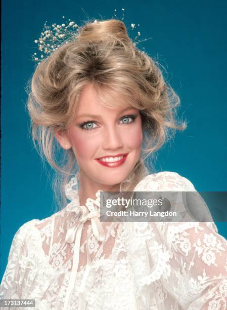 Actress Heather Locklear poses for a Fashion/portrait Session on February 2, 1981 in Los Angeles, California.