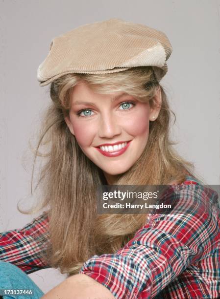 Actress Heather Locklear poses for a Fashion/portrait Session on February 2, 1981 in Los Angeles, California.