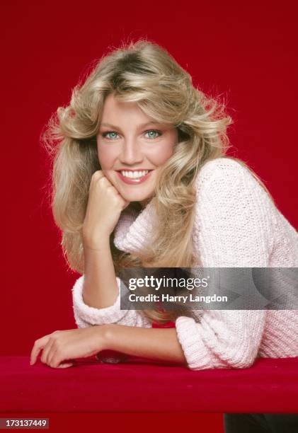 Actress Heather Locklear poses for a Fashion/portrait Session on February 2, 1981 in Los Angeles, California.