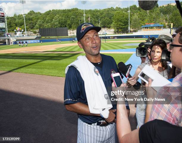 Derek Jeter has rehab assignment with the Scranton/Wilkes-Barre Raiders at PNC Field.