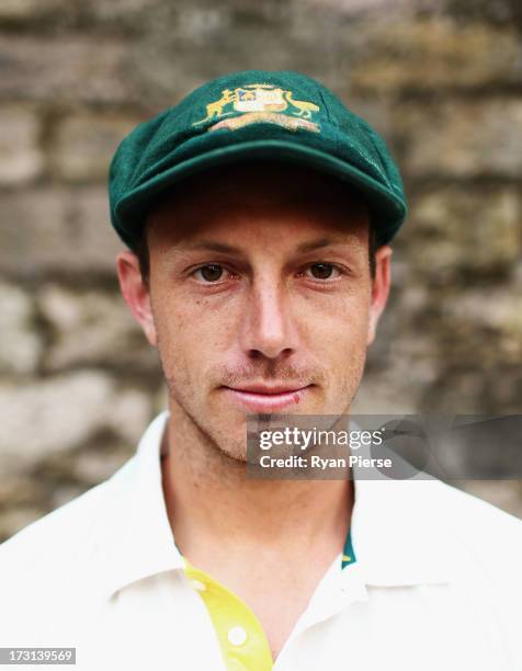 James Pattinson of Australia poses during an Australian Fast Bowlers Portrait Session at Nottingham Castle on July 8, 2013 in Nottingham, England.