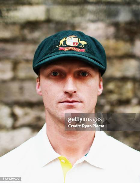 Jackson Bird of Australia poses during an Australian Fast Bowlers Portrait Session at Nottingham Castle on July 8, 2013 in Nottingham, England.