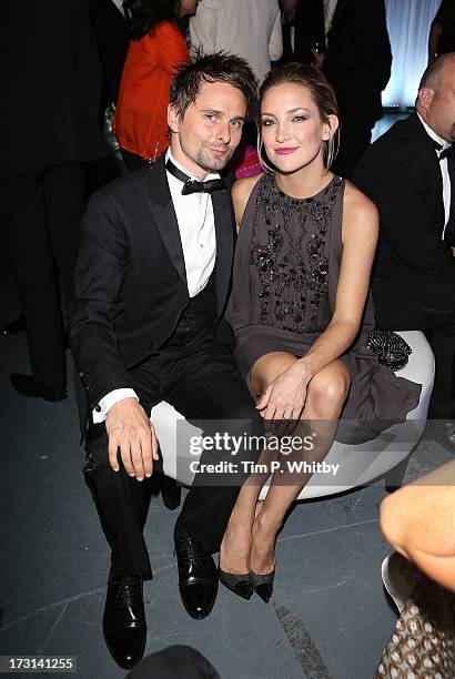 Matt Bellamy and Kate Hudson attend the Novak Djokovic Foundation inaugural London gala dinner at The Roundhouse on July 8, 2013 in London, England....