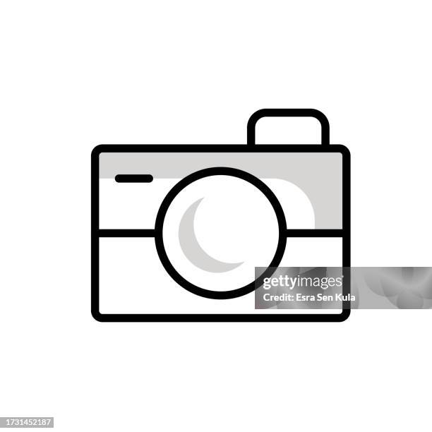 camera universal line icon design with editable stroke. suitable for web page, mobile app, ui, ux and gui design. - website creation stock illustrations