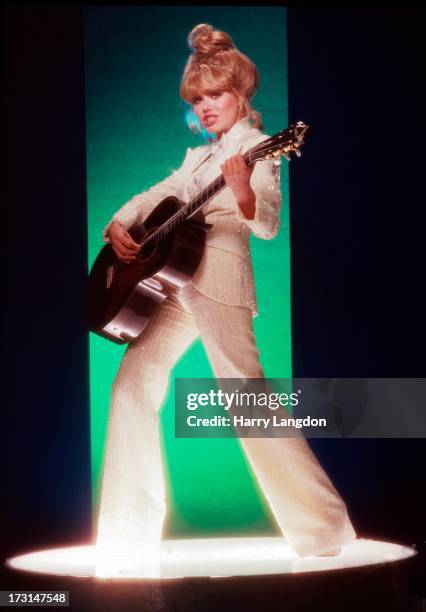 Actress guitarist and singer Charo poses for a portrait circa 1980 in Los Angeles, California.