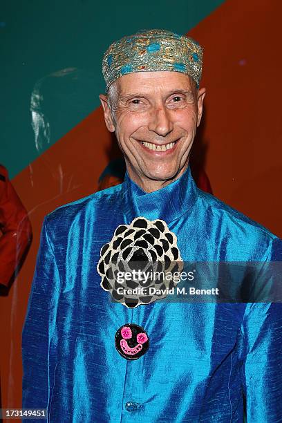 Andrew Logan attends the Club To Catwalk: London Fashion In The 1980's exhibition at Victoria & Albert Museum on July 8, 2013 in London, England.