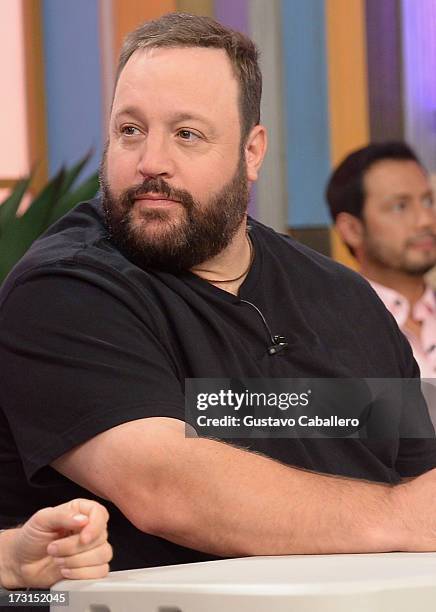 Kevin James of "Grown Ups 2" cast appears on Univisions "Despierta America" to promote the movie at Univision Headquarters on July 8, 2013 in Miami,...