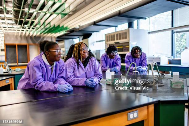 chemistry class - durham north carolina stock pictures, royalty-free photos & images