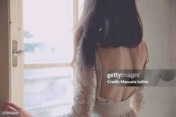 blossom girl - backless stock pictures, royalty-free photos & images