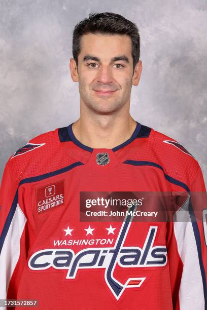 Max Pacioretty of the Washington Capitals poses for his official headshot for the 2023-2024 season at MedStar Capitals Iceplex on September 20, 2023...