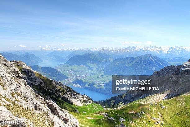 mount pilatus, switzerland - lucerne stock pictures, royalty-free photos & images