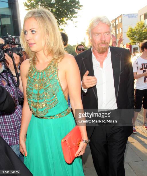 Holly Branson and Sir Richard Branson attend the Novak Djokovic Foundation London gala dinner on July 8, 2013 in London, England.