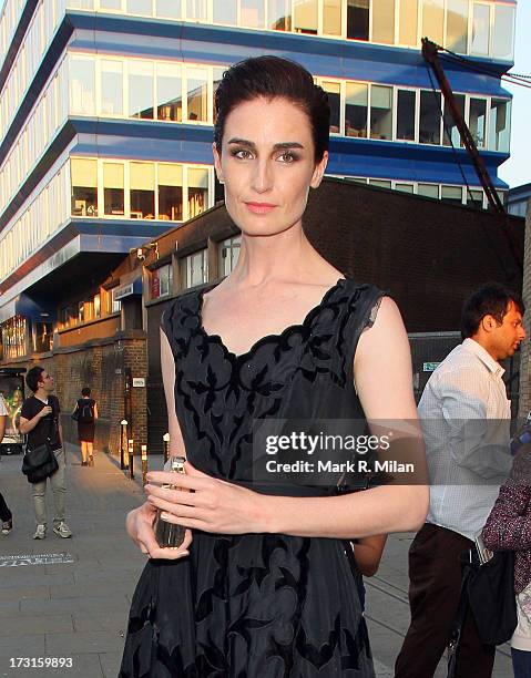 Erin O'Connor attends the Novak Djokovic Foundation London gala dinner on July 8, 2013 in London, England.