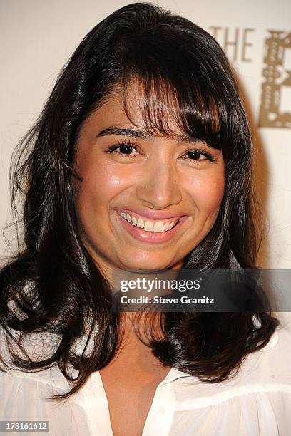 Natalie Amenula arrives at the Series Premiere Of FX's "The Bridge" at DGA Theater on July 8, 2013 in Los Angeles, California.