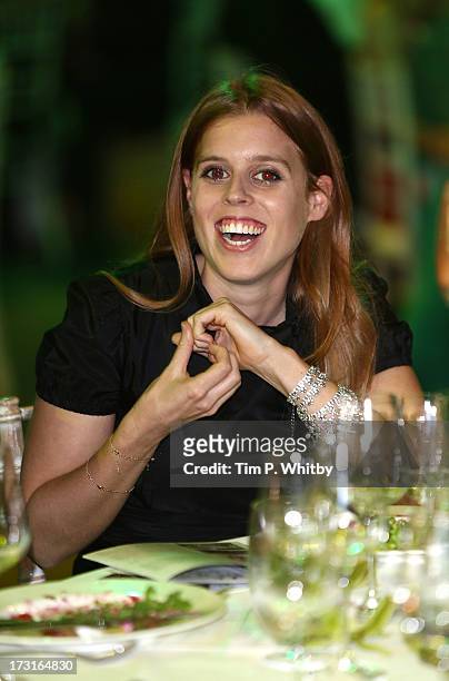 Princess Beatrice of York attends the Novak Djokovic Foundation inaugural London gala dinner at The Roundhouse on July 8, 2013 in London, England....