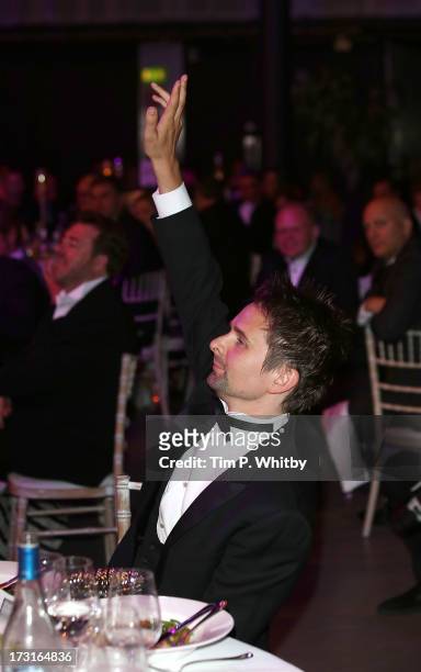 Matt Bellamy attends the Novak Djokovic Foundation inaugural London gala dinner at The Roundhouse on July 8, 2013 in London, England. The foundation...