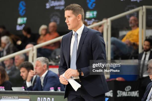 Jaka Lakovic head coach of Dreamland Gran Canaria Club de Baloncesto during the match between Dolomiti Trentino Energia and Dreamland Gran Canaria...