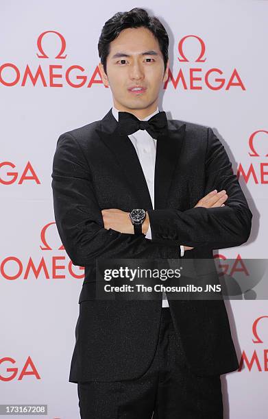 Lee Jin-Uk attends the OMEGA CO-AXIAL Exhibition at Beyond Museum on July 8, 2013 in Seoul, South Korea.