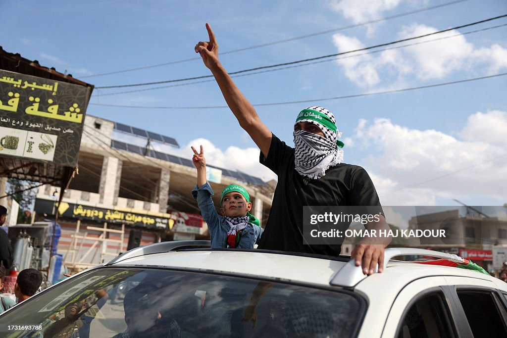 SYRIA-PALESTINIAN-ISRAEL-CONFLICT-PROTEST