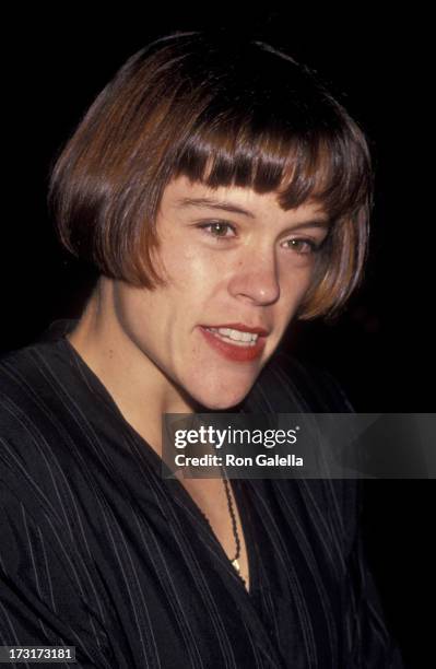 Christine Elise attends Aaron Spelling Christmas Party on December 13, 1993 at the Beverly Wilshire Hotel in Beverly Hills, California.