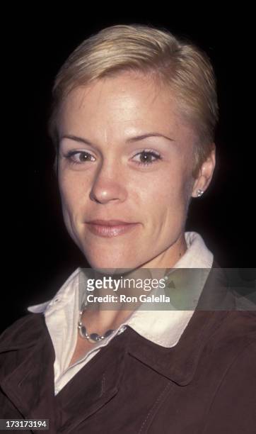 Christine Elise attends the opening of "D Girl" on April 4, 1997 at the Culver City Playhouse in Culver City, California.