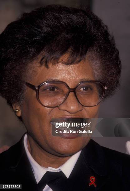 Joycelyn Elders attends TJ Martell Foundation Benefit Gala on May 2, 1994 at Avery Fisher Hall at Lincoln Center in New York City.