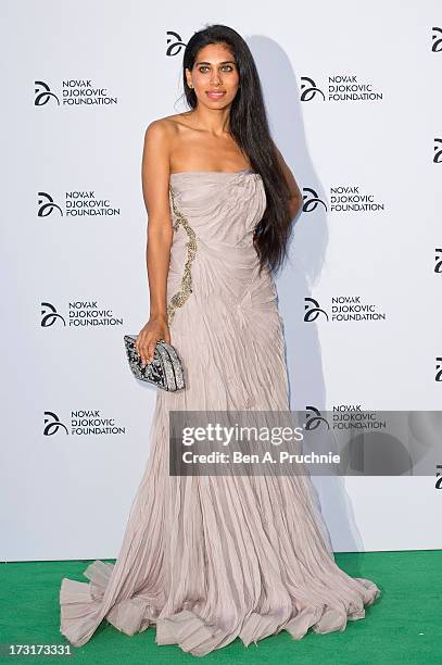 Fagun Thakrar attends the Novak Djokovic Foundation London gala dinner at The Roundhouse on July 8, 2013 in London, England.