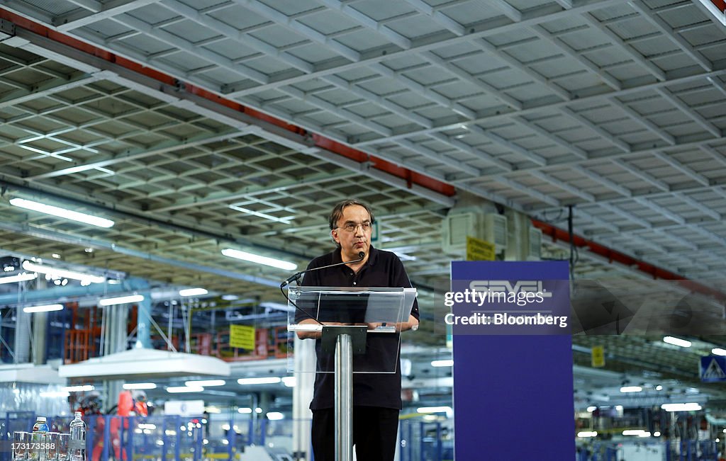 Fiat SpA CEO Sergio Marchionne Tours Sevel Sud Van Plant As Investment Announced