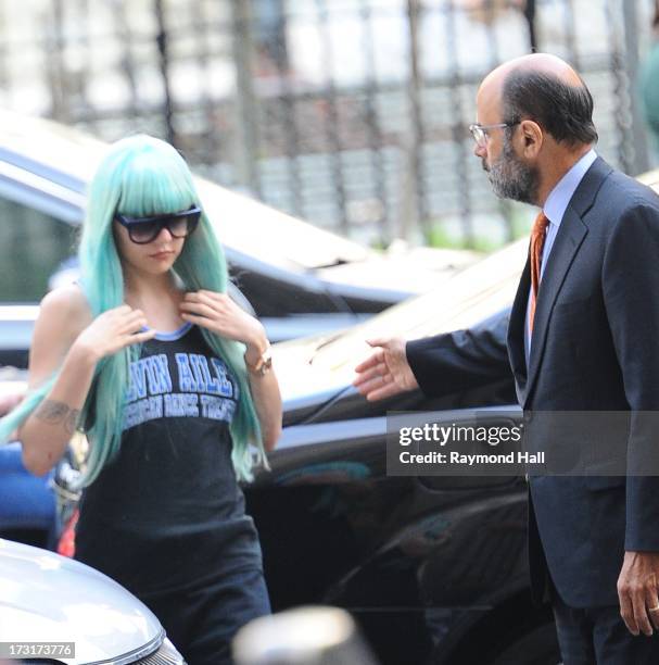 Actress Amanda Bynes Attends an appearance at Manhattan Criminal Court on July 9, 2013 in New York City. Bynes is facing charges of reckless...