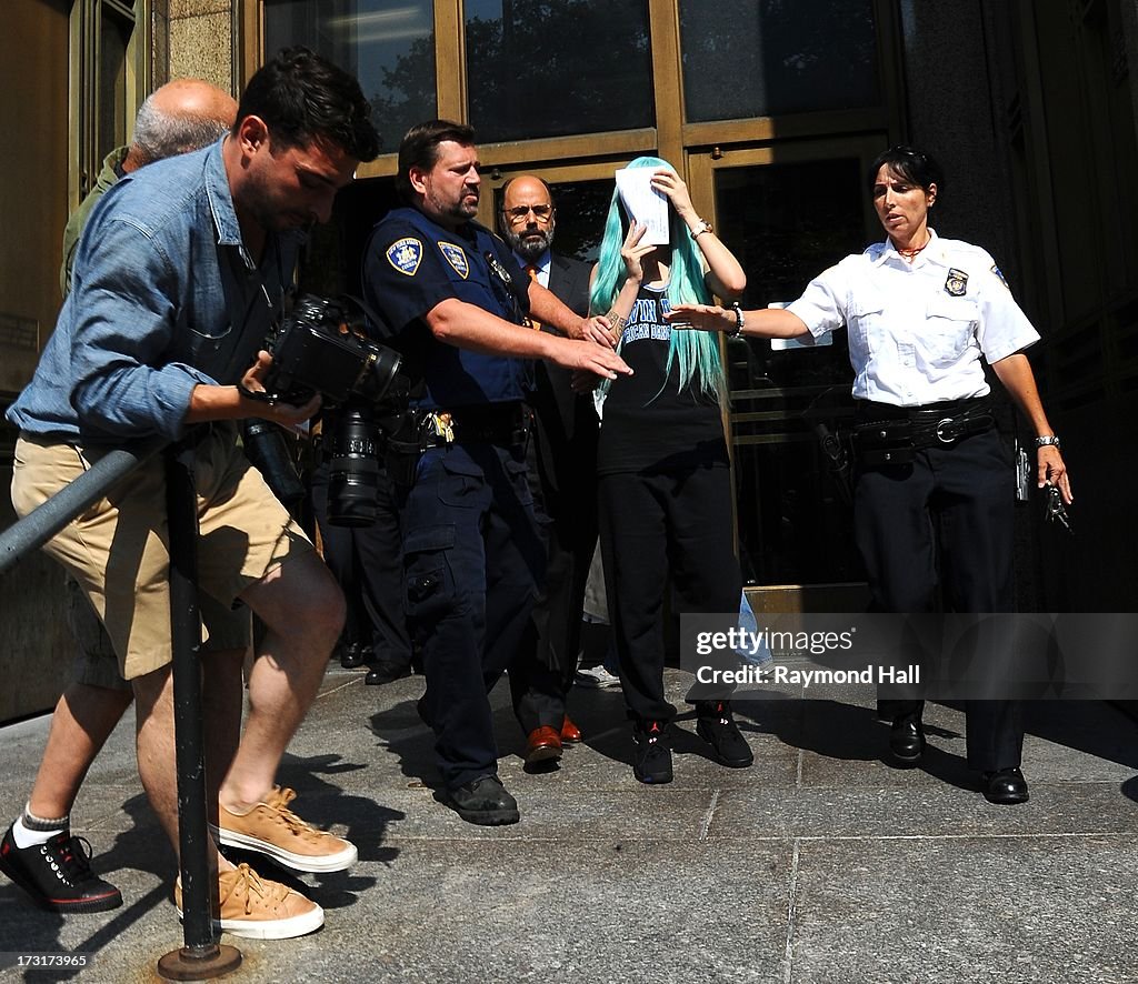 Amanda Bynes Manhattan Criminal Court Appearance - July 9, 2013