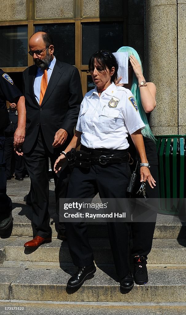 Amanda Bynes Manhattan Criminal Court Appearance - July 9, 2013