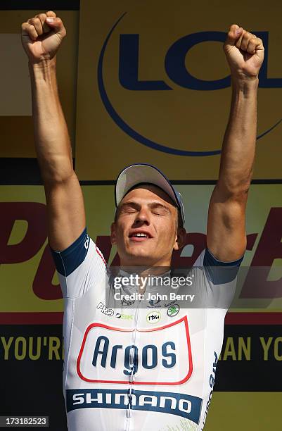 Marcel Kittel of Germany and Team Argos-Shimano wins Stage Ten of the Tour de France 2013 - the 100th Tour de France -, a 197 km road stage from...