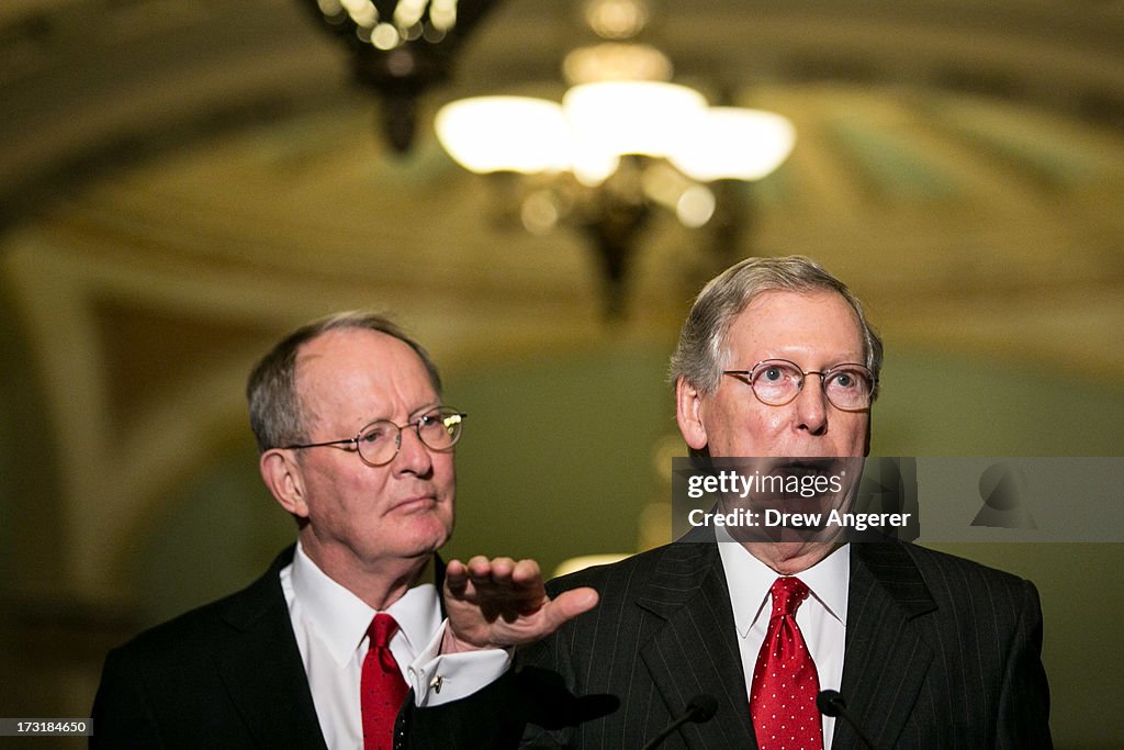 Senate Republican Policy Committee Holds Lunch Meeting