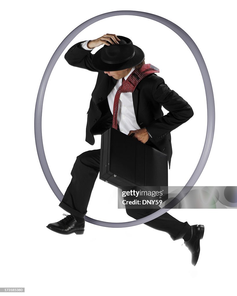 Run Through Hoops Jumping Through Hoops High-Res Stock Photo - Getty Images