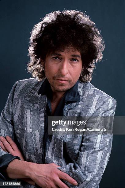 Singer Bob Dylan is photographed at a portrait shoot for Rolling Stone Magazine in 1985 in New York City. COVER IMAGE. CREDIT MUST READ: Ken...