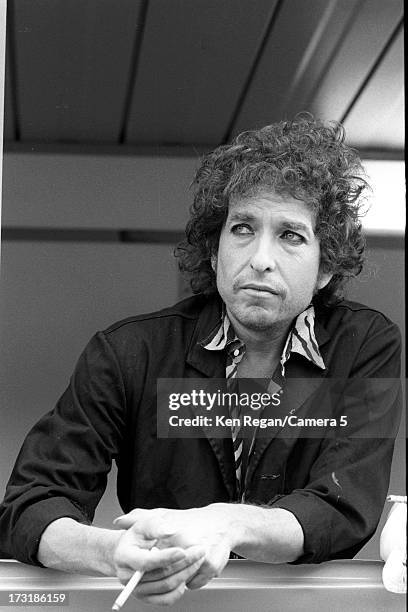 Singer Bob Dylan is photographed on July 1, 1984 in Paris, France. CREDIT MUST READ: Ken Regan/Camera 5 via Contour by Getty Images.