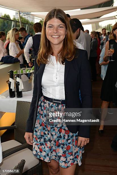 Julia Tewaag attends the House of Haeagen-Dazs Barbecue & Icecream Party at BMW World on July 9, 2013 in Munich, Germany.