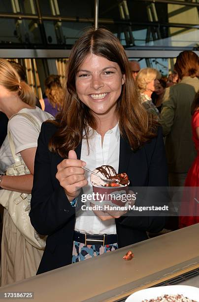 Julia Tewaag attends the House of Haeagen-Dazs Barbecue & Icecream Party at BMW World on July 9, 2013 in Munich, Germany.