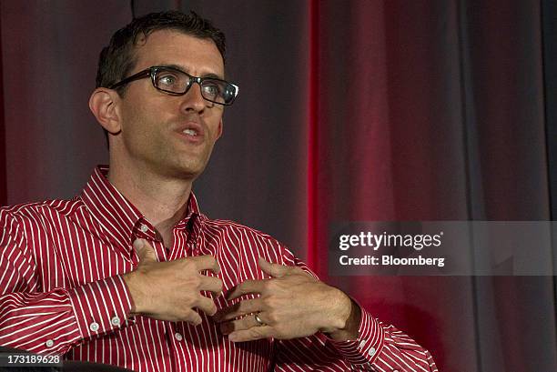 Dave Engberg, chief technology officer of Evernote Corp., speaks during the MobileBeat Conference in San Francisco, California, U.S., on Tuesday,...