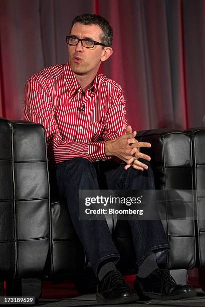 Dave Engberg, chief technology officer of Evernote Corp., speaks during the MobileBeat Conference in San Francisco, California, U.S., on Tuesday,...