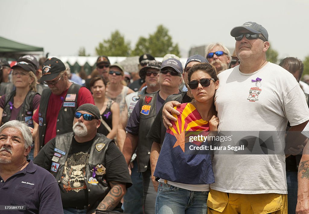 Memorial Service Honors 19 Elite Firefighters Killed In Arizona Wildfire