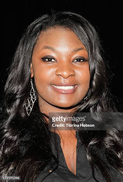 Winner of American Idol season twelve Candice Glover attends the 2013 American Idol Live! summer tour rehearsals on July 9, 2013 in Burbank,...
