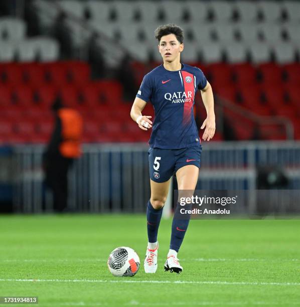 Elisa De Almeida of Paris Saint-Germain in action during the UEFA Women's Champions League Round 2 - 2nd leg soccer match between Paris Saint-Germain...