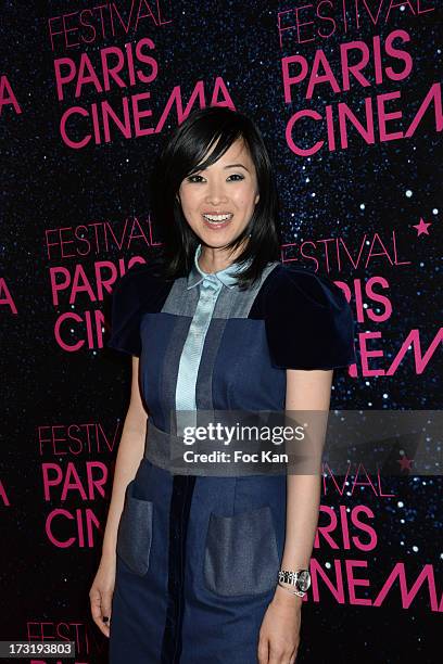 Linh Dan Pham attends the 'Le Grand Mechant Loup' Paris premiere at Cinema Gaumont Opera on July 9, 2013 in Paris, France.