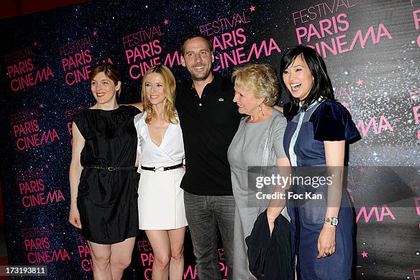 Valerie Donzelli, Lea Drucker, Fred Testot, Marie Christine Barrault and Linh Dan Pham attend the 'Le Grand Mechant Loup' Paris premiere at Cinema...