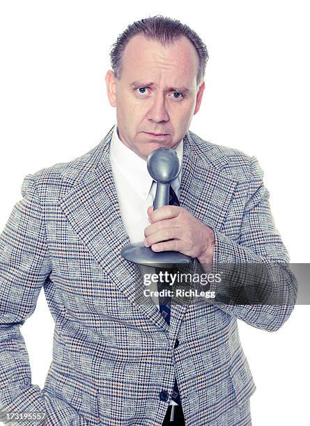 old fashioned news anchorman - compere stock pictures, royalty-free photos & images