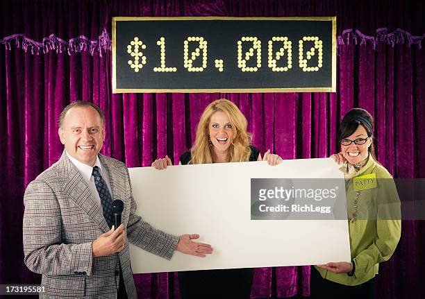 game show winner - television host stock pictures, royalty-free photos & images