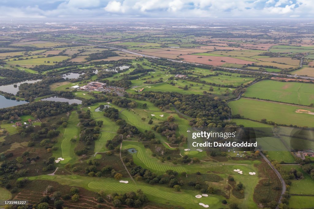 Aerial photograph of the Belfry golf course, Birmingham