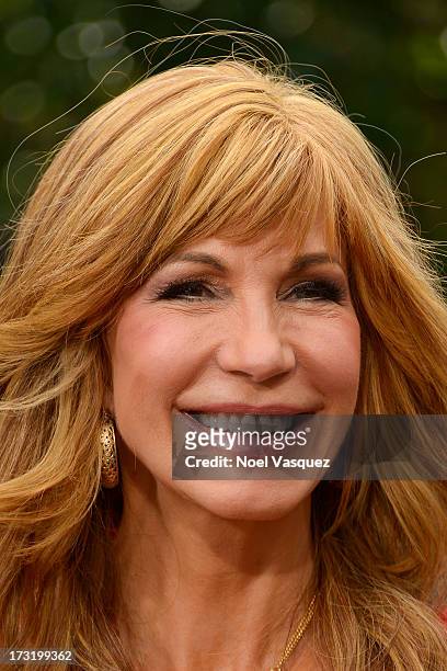 Leeza Gibbons visits "Extra" at The Grove on July 9, 2013 in Los Angeles, California.